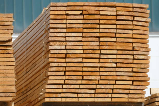 istock Big pile of lumber 1011899722