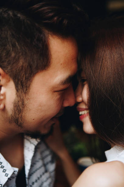 istock Intimate romantic sweet asian couple 1011899756