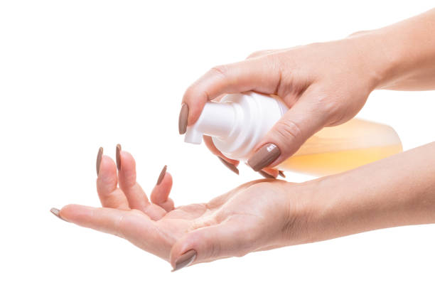 istock cosmetic lotion in female hands 1011919866