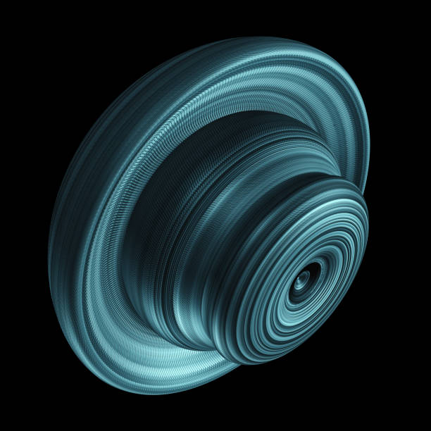 istock Concept For A Futuristic Sound Speaker Isolated On Black Background 1011941736