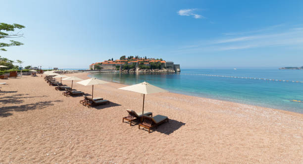 istock Sveti Stefan, small island  in Budva, Montenegro. 1011960722