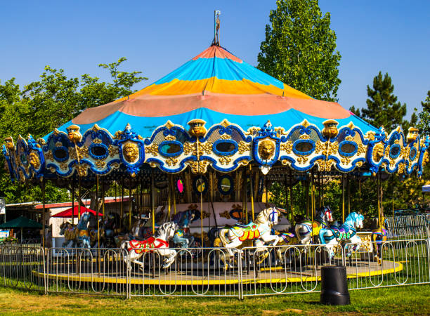 istock Colorful Merry Go Round Carousel 1011968954
