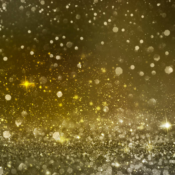 istock Christmas light background.  Holiday glowing backdrop. Defocused Background With Blinking Stars. Blurred Bokeh. 1011977362