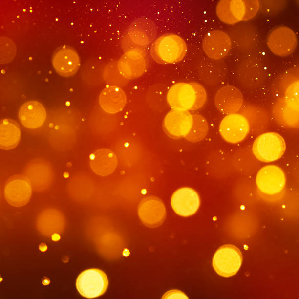 istock Christmas light background.  Holiday glowing backdrop. Defocused Background With Blinking Stars. Blurred Bokeh. 1011979672