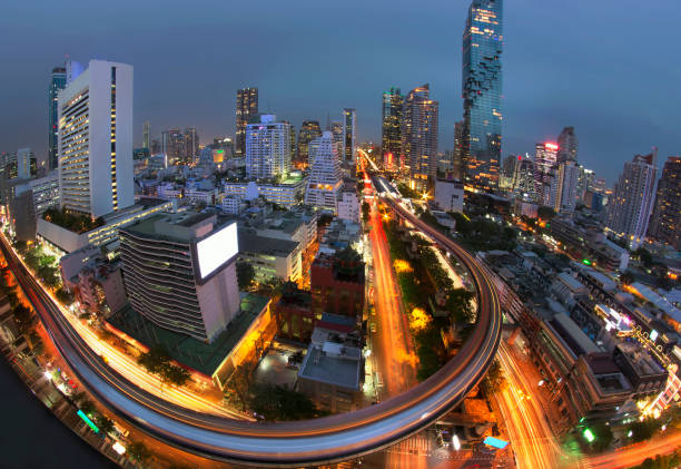 istock The rush hour of Bangkok city life background 1011982900