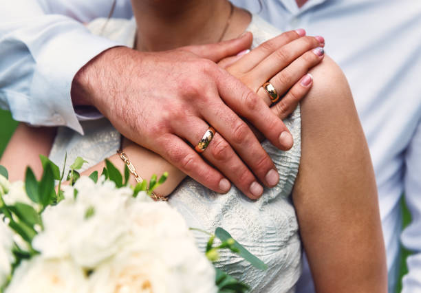 istock couple with wedding rings 1011984466