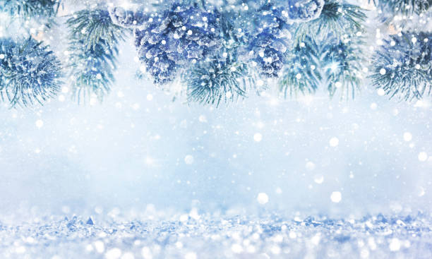 istock Christmas light background.  Holiday glowing backdrop. Defocused Background With Blinking Stars. Blurred Bokeh. 1011984714