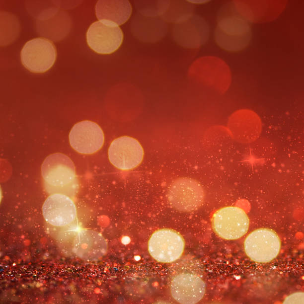 istock Christmas light background.  Holiday glowing backdrop. Defocused Background With Blinking Stars. Blurred Bokeh. 1011987198