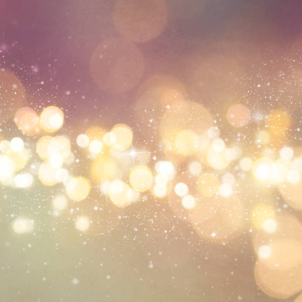 istock Christmas light background.  Holiday glowing backdrop. Defocused Background With Blinking Stars. Blurred Bokeh. 1011989380