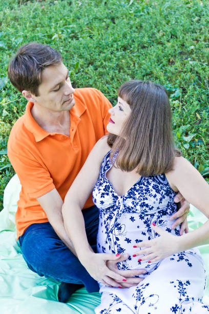 istock Man and woman awaiting baby 1011996492