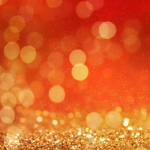 istock Christmas light background.  Holiday glowing backdrop. Defocused Background With Blinking Stars. Blurred Bokeh. 1011996548