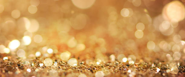 istock Christmas light background.  Holiday glowing backdrop. Defocused Background With Blinking Stars. Blurred Bokeh. 1011996636