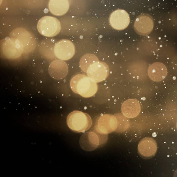 istock Christmas light background.  Holiday glowing backdrop. Defocused Background With Blinking Stars. Blurred Bokeh. 1011996694