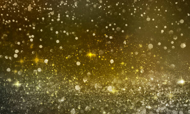 istock Christmas light background.  Holiday glowing backdrop. Defocused Background With Blinking Stars. Blurred Bokeh. 1011996716