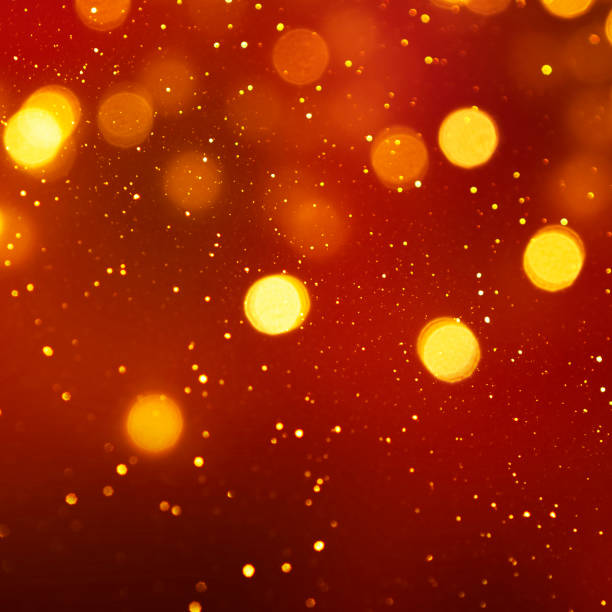 istock Christmas light background.  Holiday glowing backdrop. Defocused Background With Blinking Stars. Blurred Bokeh. 1011996740