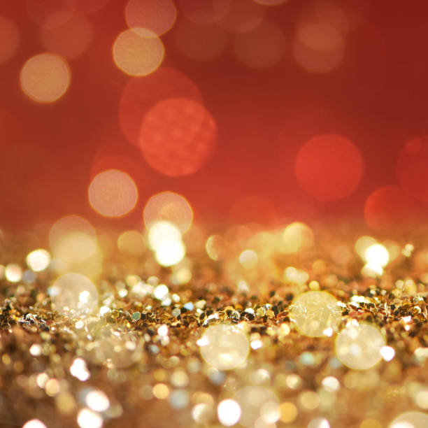 istock Christmas light background.  Holiday glowing backdrop. Defocused Background With Blinking Stars. Blurred Bokeh. 1012002824