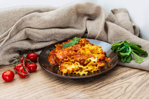 istock Radiatori pasta Bolognese on the table 1012003122