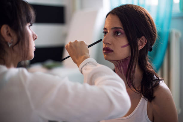 istock Artist painting on a human model 1012003758