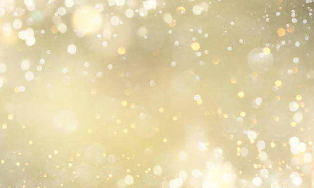 istock Christmas light background.  Holiday glowing backdrop. Defocused Background With Blinking Stars. Blurred Bokeh. 1012009314