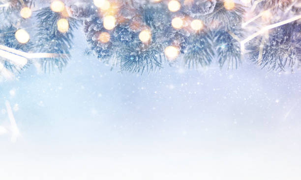 istock Christmas light background.  Holiday glowing backdrop. Defocused Background With Blinking Stars. Blurred Bokeh. 1012010486
