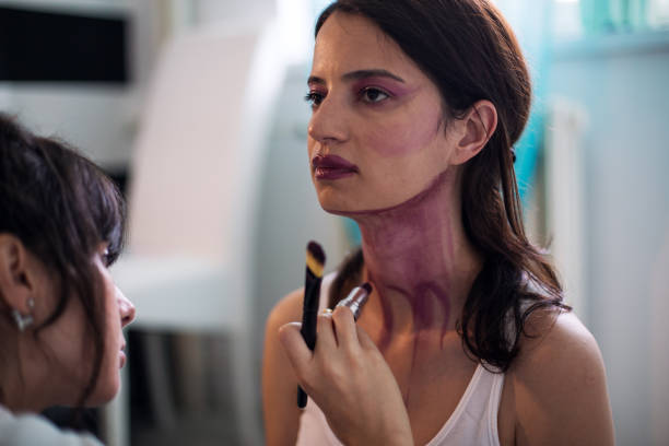 istock Artist painting on a human model 1012010688