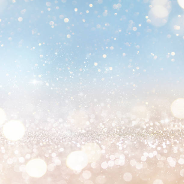 istock Christmas light background.  Holiday glowing backdrop. Defocused Background With Blinking Stars. Blurred Bokeh. 1012013716
