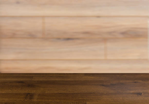 istock Natural flooring. Design background Texture of timbered board. Closeup. 1012025350