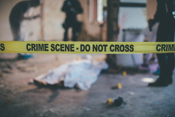 istock Crime scene - do not cross 1012035620