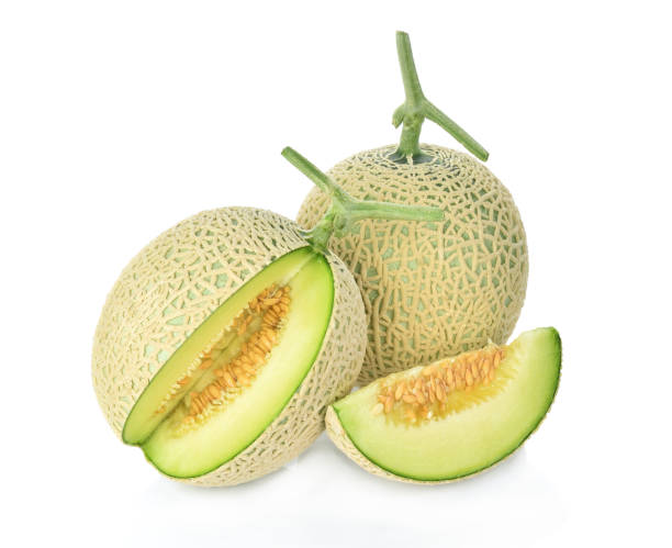 istock Cantaloupe melon isolated on white background 1012035966