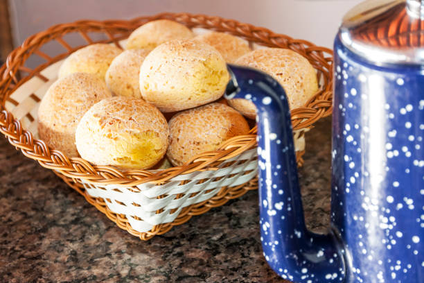 typical Brazilian food - Cheese bread stock photo