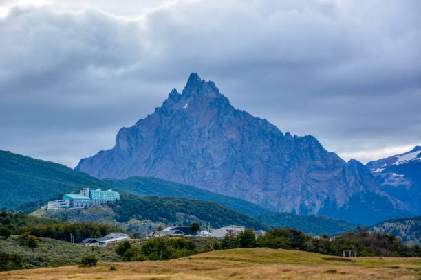istock Sunlight piercing the clouds through the mountains of Patagonia 1012045642