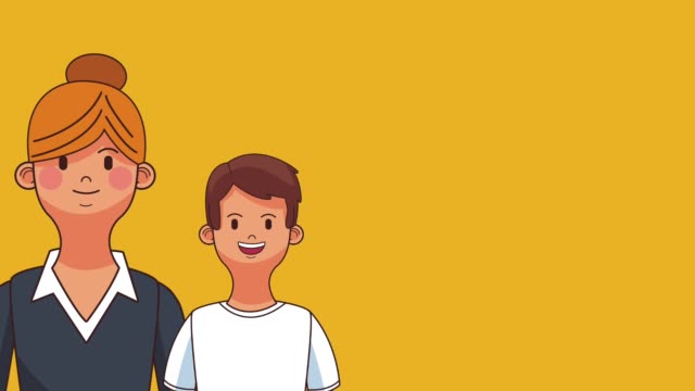 287 Cartoon Mother And Son Illustrations Stock Videos and Royalty-Free  Footage - iStock