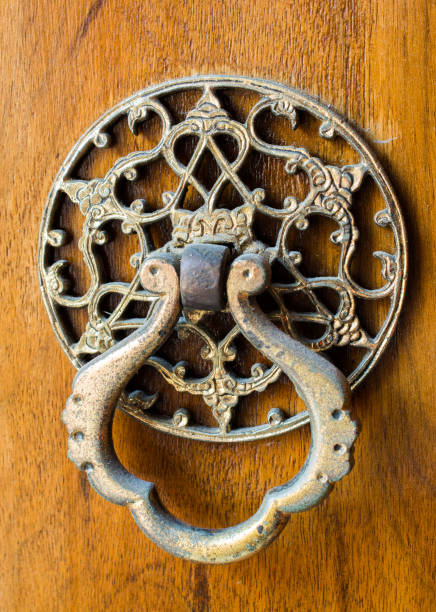 istock Old Handmade ottoman door handle made of metal 1012060166