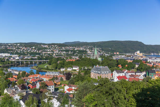 istock Aerial view of Trondheim 1012063518