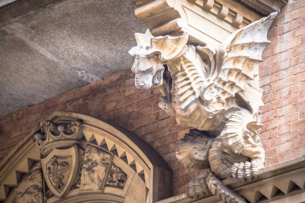 Gargoyle with the form of a bat on the north side of Westminster Abbey