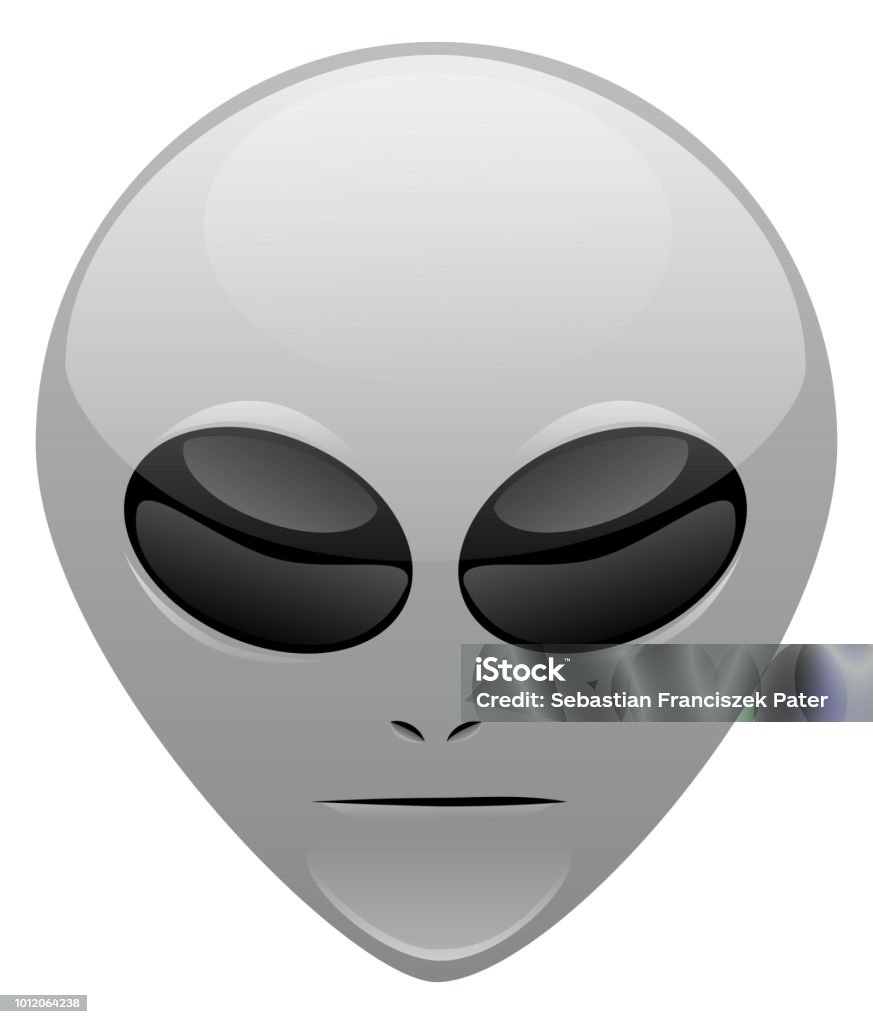 Grey Alien Vector Object Stock Illustration - Download Image Now
