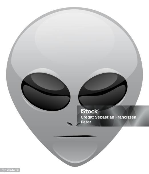 Grey Alien Vector Object Stock Illustration - Download Image Now ...