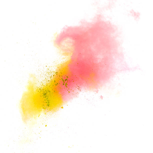 istock Colorful powders on white  background 1012080570