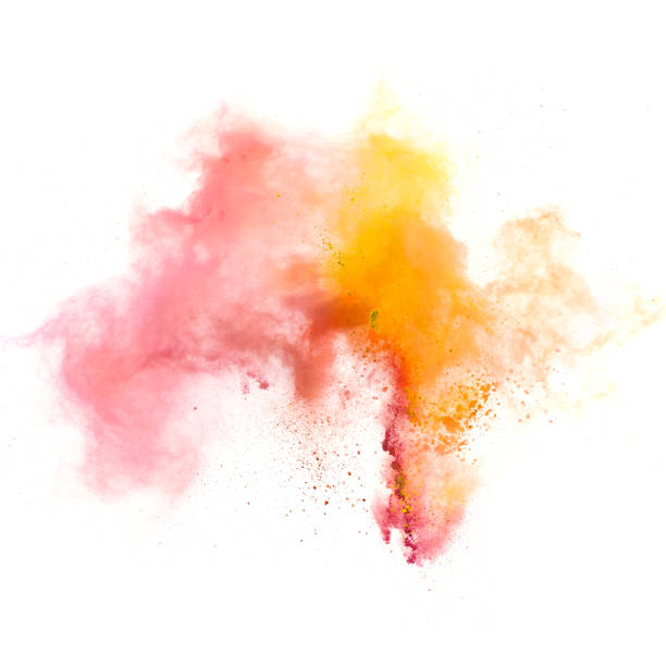 istock Colorful powders on white  background 1012082776