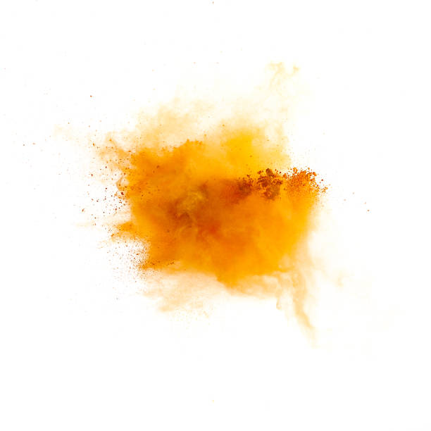 istock Colorful powders on white  background 1012082788
