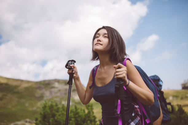 istock Asian woman hiking 1012082928