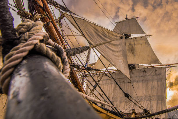 istock Old sailboat in Paimpol, Old rigging 1012102970