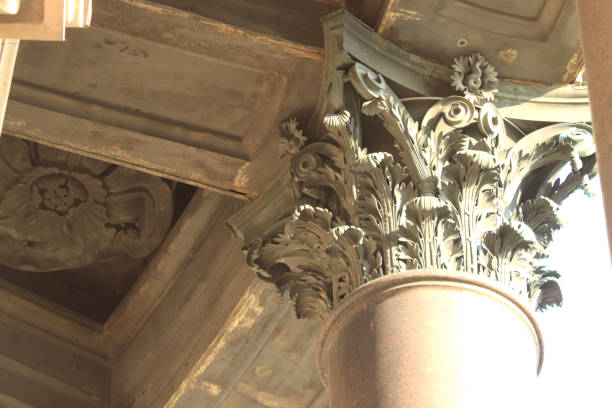 istock Isaac Cathedral pillar's top. Ancient flower ornaments. 1012109316