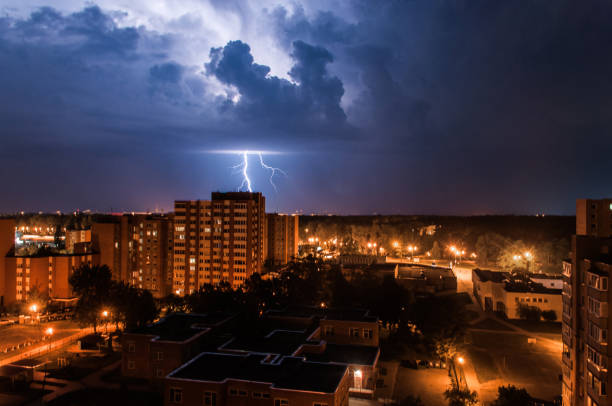 istock Thunderstorm in the city 1012110296