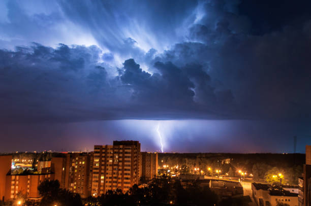 istock Thunderstorm in the city 1012112696
