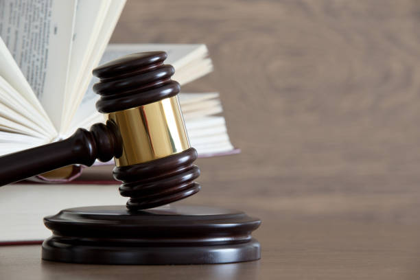 istock wooden gavel and books 1012118156