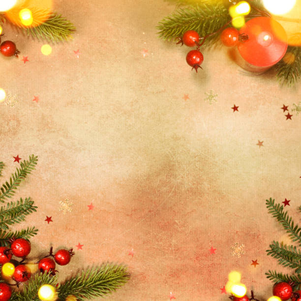 istock Vintage Christmas holiday background 1012128210