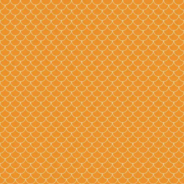 Vector illustration of Fish Scales Seamless Pattern