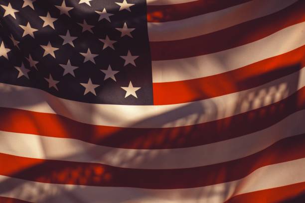 istock Full Frame Shot Of American Flag 1012141860