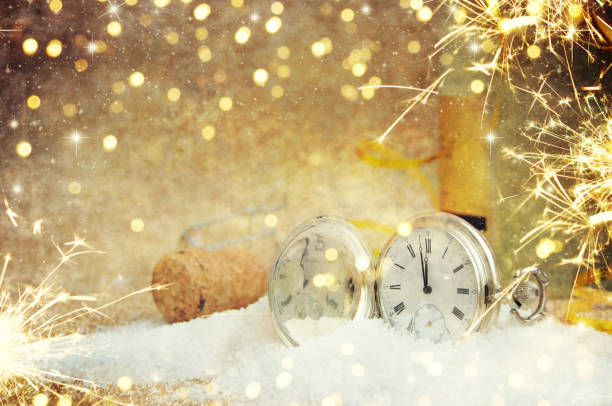 istock New Year Celebration, christmas tree background with bokeh. 1012151480